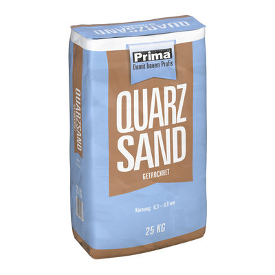 Prima Quarzsand getr. 0,3-0,8mm 25kg Papiersack