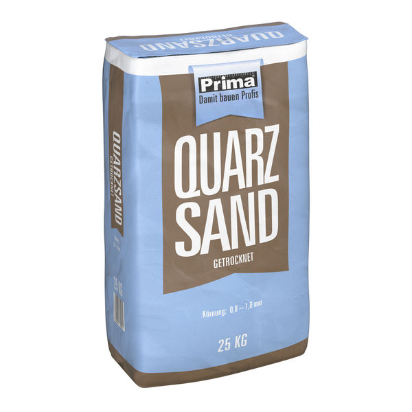 Prima Quarzsand getr. 0,8-1,6mm 25kg Papiersack