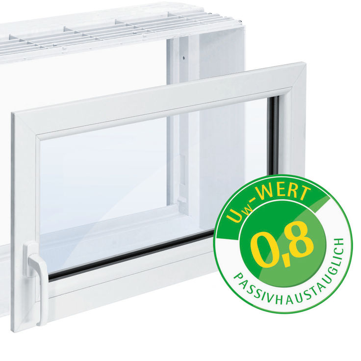 Kellerfenster mit Wärmedurchgangskoeffizient von 0,8