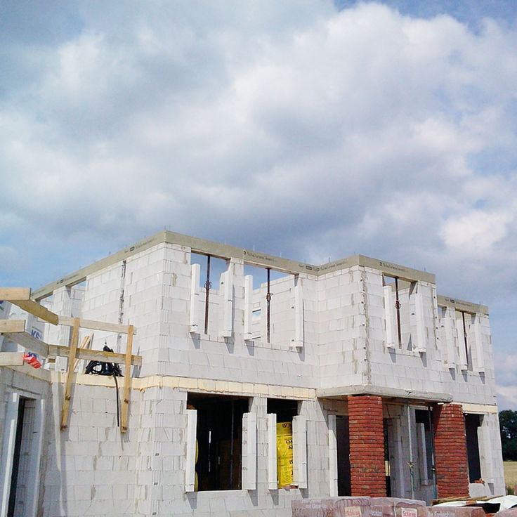 Rohbau eines Hauses
