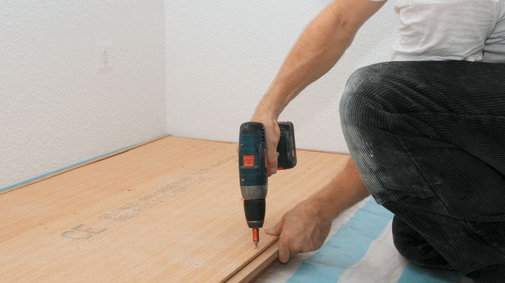 Holzspanplatten festschrauben
