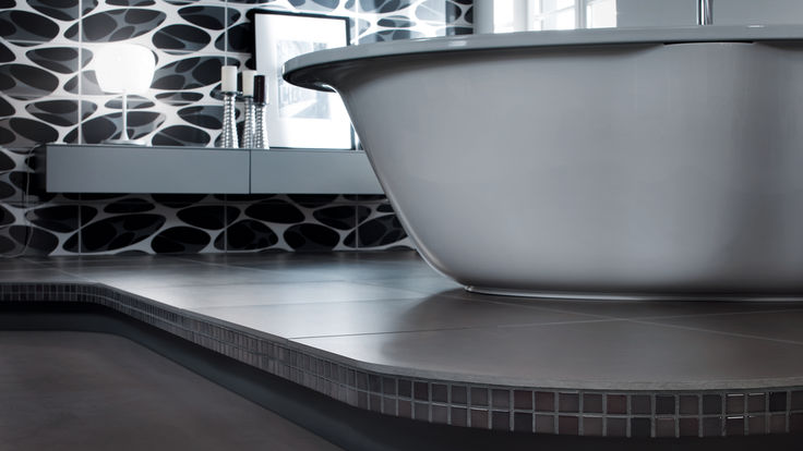 Stufenerhoehung im Badezimmer