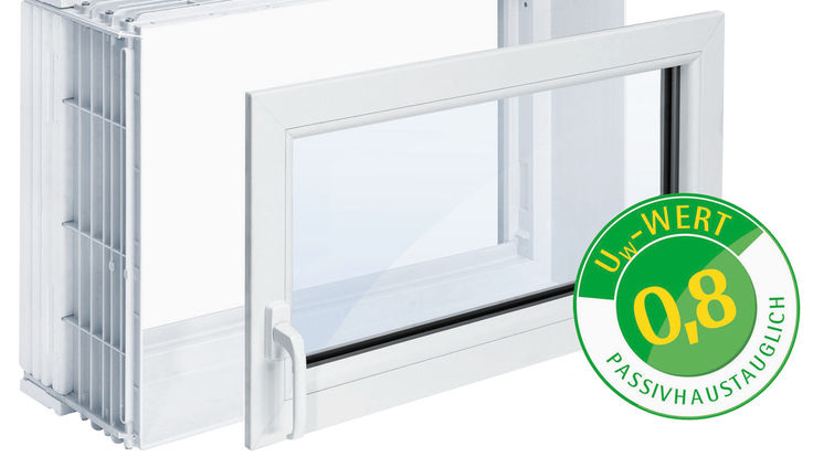 Kellerfenster mit Wärmedurchgangskoeffizient von 0,8