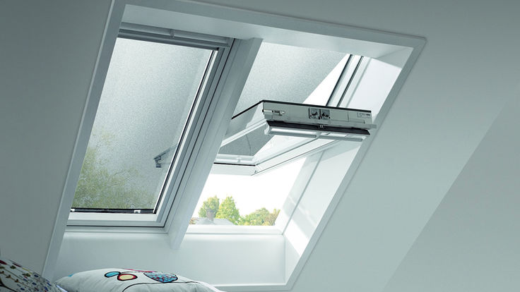 Dachfenster mit flexiblen Sonnenschutz