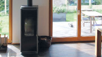 Raum mit Kamin