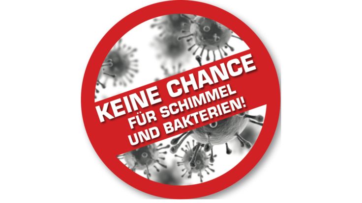 Hinweis - Keine Chance für Schimmel und Bakterien