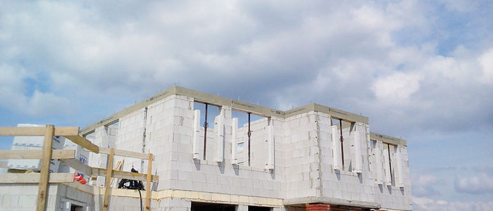 Rohbau eines Hauses