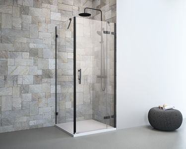 Prima Duschkabine Eurovario Plus Front Tür+FT (R)+ST 90 x 90 cm