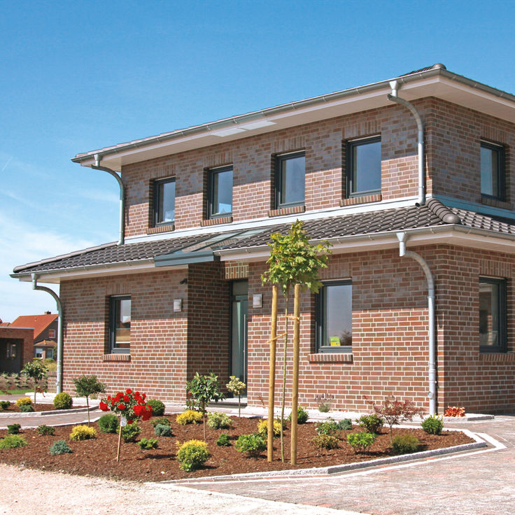 Haus mit Kunststoff-Fassade
