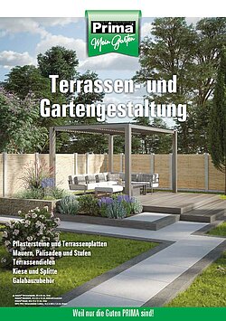 Titelbild des Katalogs: Prima – Terrassen- und Gartengestaltung