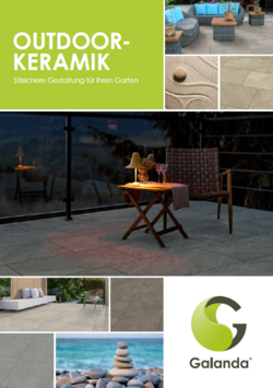 Titelbild des Katalogs: Galanda - Outdoor-Keramik