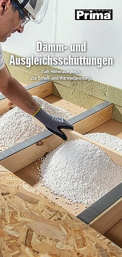 Titelbild des Katalogs: Prima – Dämm- und Ausgleichsschüttungen
