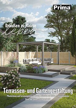 Titelbild des Katalogs: Prima – Terrassen- und Gartengestaltung