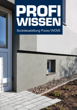 Titelbild des Katalogs: Profiwissen Sockelausbildung Putze/WDVS