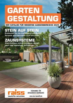Titelbild des Katalogs: Gartengestaltung 2025