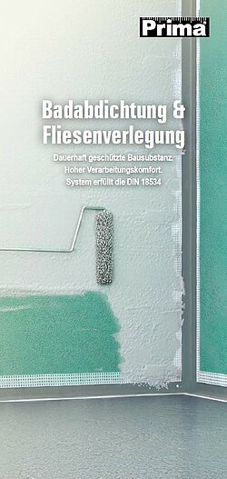Titelbild des Katalogs: Prima – Badabdichtung & Fliesenverlegung