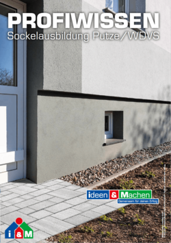 Titelbild des Katalogs: Profiwissen Sockelausbildung Putze/WDVS