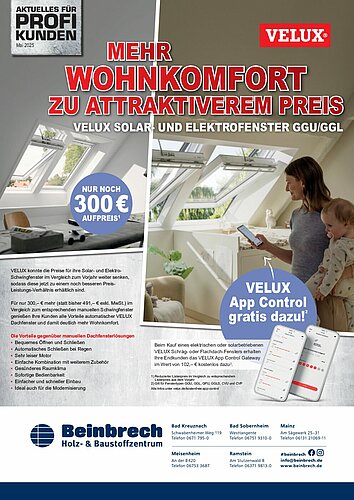 Titelseite: Velux – Profiangebote im Mai