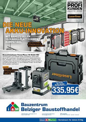 Titelseite: Laserliner – Profiangebote im Februar