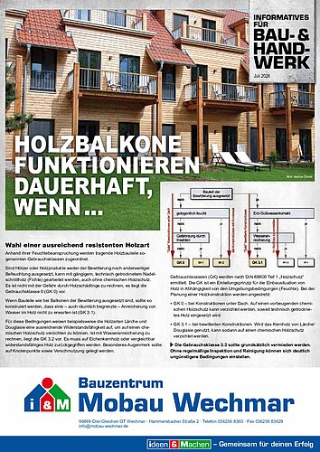 Titelseite: Holzbau – Informationen für Profikunden