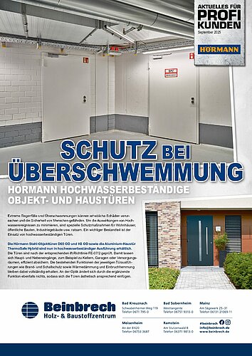 Titelseite: Hörmann – Profiangebote im September