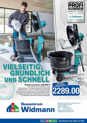 Titelseite: Collomix – Profiangebote im Januar