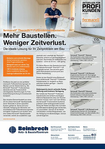 Titelseite: Fermacell – Profiangebote im Juni