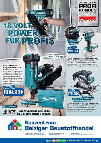 Titelseite: Makita – Profiangebote im Mai