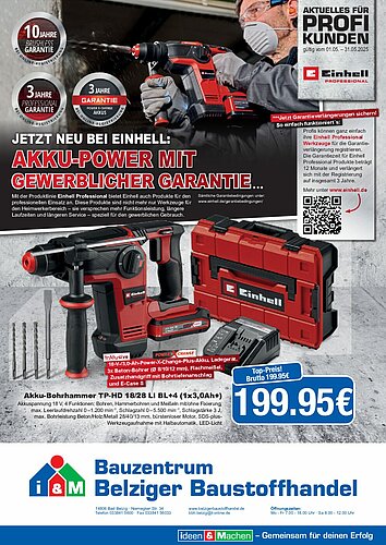 Titelseite: Einhell – Profiangebote im Mai