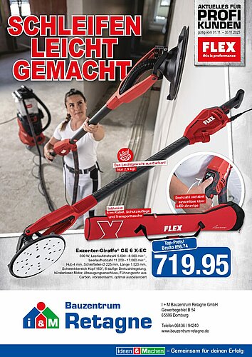 Titelseite: FLEX – Profiangebote im November