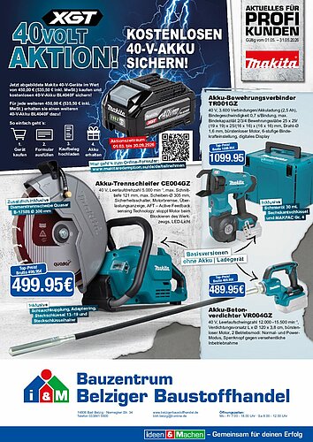 Titelseite: Makita – Profiangebote im Mai