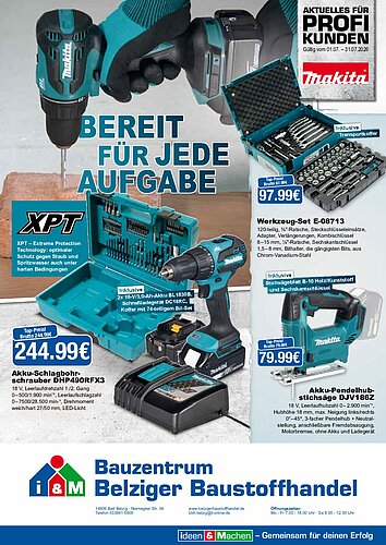 Titelseite: Makita – Profiangebote im Juli