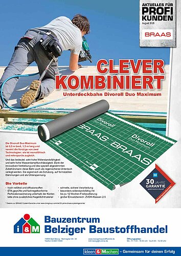 Titelseite: Braas - Profiangebote im August