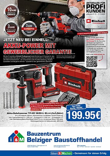 Titelseite: Einhell – Profiangebote im Oktober