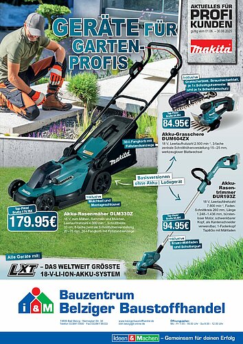 Titelseite: Makita – Profiangebote im Juni