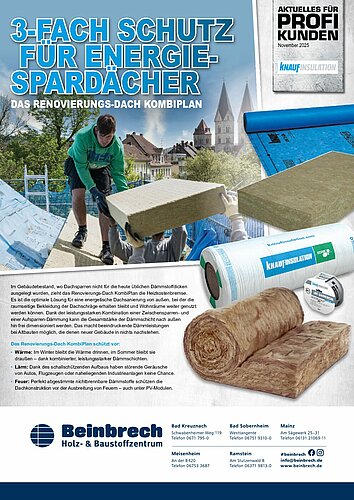 Titelseite: Knauf Gips – Profiangebote im November