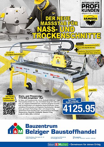 Titelseite: Samedia – Profiangebote im März