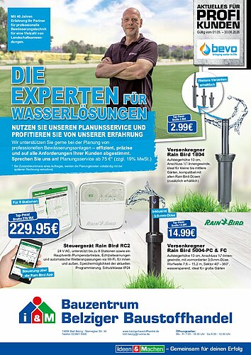 Titelseite: bevo – Profiangebote im Mai