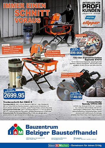 Titelseite: Norton Clipper – Profiangebote im April