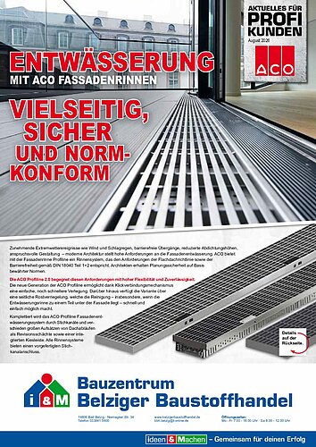 Titelseite: ACO - Profiangebote im August