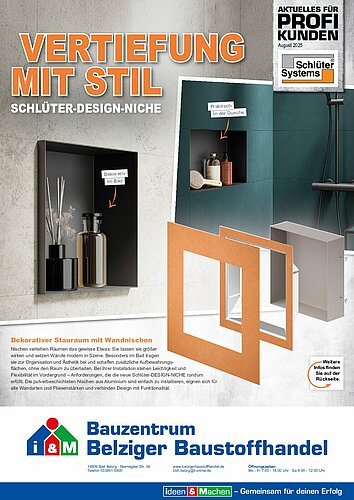 Titelseite: Schlüter Systems – Profiangebote im August