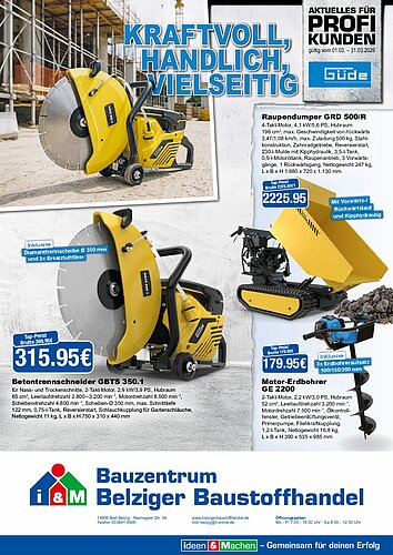 Titelseite: Güde – Profiangebote im März