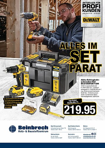 Titelseite: Dewalt – Profiangebote im September