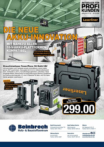 Titelseite: Laserliner – Profiangebote im Februar