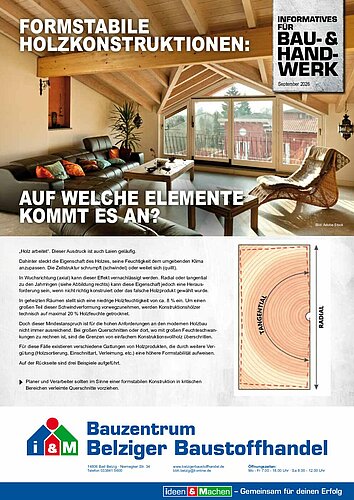 Titelseite: Holzbau – aktuelle Informationen für Profikunden