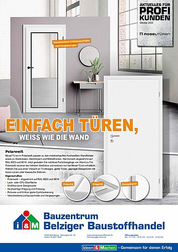 Titelseite: Mosel Türen – Profiangebote im Oktober