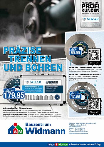 Titelseite: Nozar – Profiangebote im September