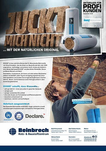 Titelseite: Knauf Insulation – Profiangebote im September