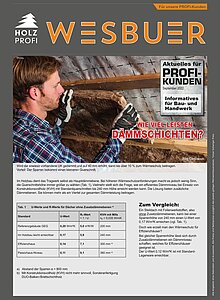 Titelseite: Wärmeschutz im Holzbau – Informationen für Profikunden