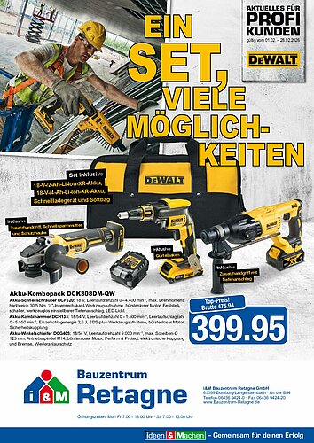 Titelseite: Dewalt – Profiangebote im Februar